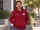 Herren Bio Kapuzen Sweater bordeaux