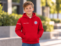 Kids Bio Kapuzen Sweater rot